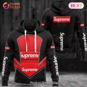 Louis vuitton supreme black red luxury brand hoodie for men women luxury hoodie outfit for fall outfit