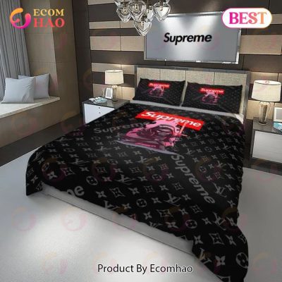 Louis Vuitton Supreme Star Wars Darth Vader Luxury Brand Bedding Set For Bedroom Luxury Bedspread Duvet Cover Set With Pillowcases Home Decoration