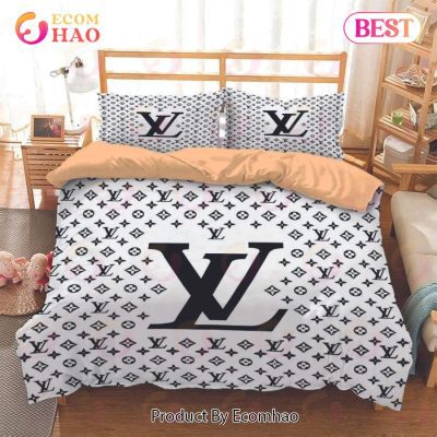 Louis Vuitton White Luxury Fashion Brand Bedding Sets