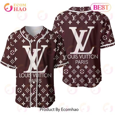 Louis Vuitton Paris Dark Brown Luxury Brand Jersey Limited Edition