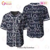 Louis Vuitton Blue Color Dull Printing Pattern Luxury Brand Jersey Limited Edition