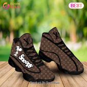 Louis Vuitton Snoppy Air Jordan 13 Brown Black LV Shoes, Sneakers