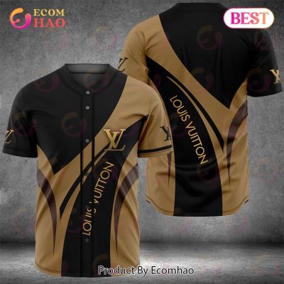 Louis Vuitton Black Brown Luxury Brand Jersey Limited Edition