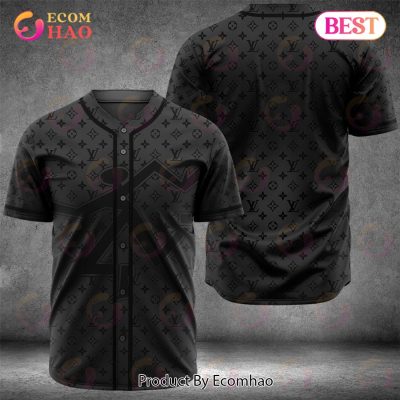 Louis Vuitton Full Black Color Luxury Brand Jersey Limited Edition