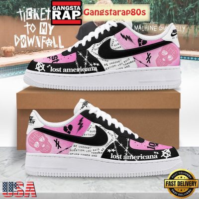 Machine Gun Kelly Tickets To My Downfall Air Force 1 Sneakers Shoes Shoes