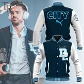 Manchester City Premium Dsquared2 Baseball Jacket Rocking Picture - demo10