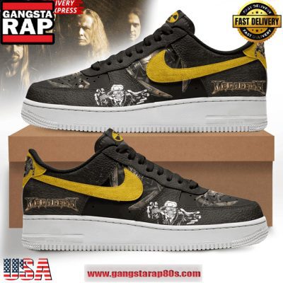 Megadeth Rockband Black Nike New Edition Air Force 1 Sneakers Shoes