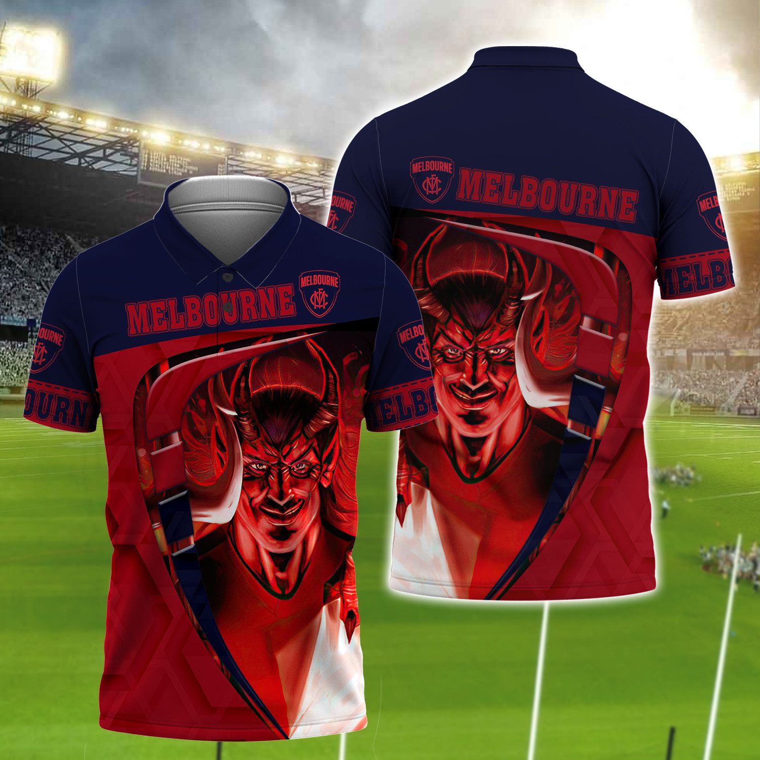 Melbourne Demons | Demons Melbourne Football Club 3D Shirts Tad 01 Melbourne Demons | Demons Melbourne Football Club 3D Shirts Tad 01