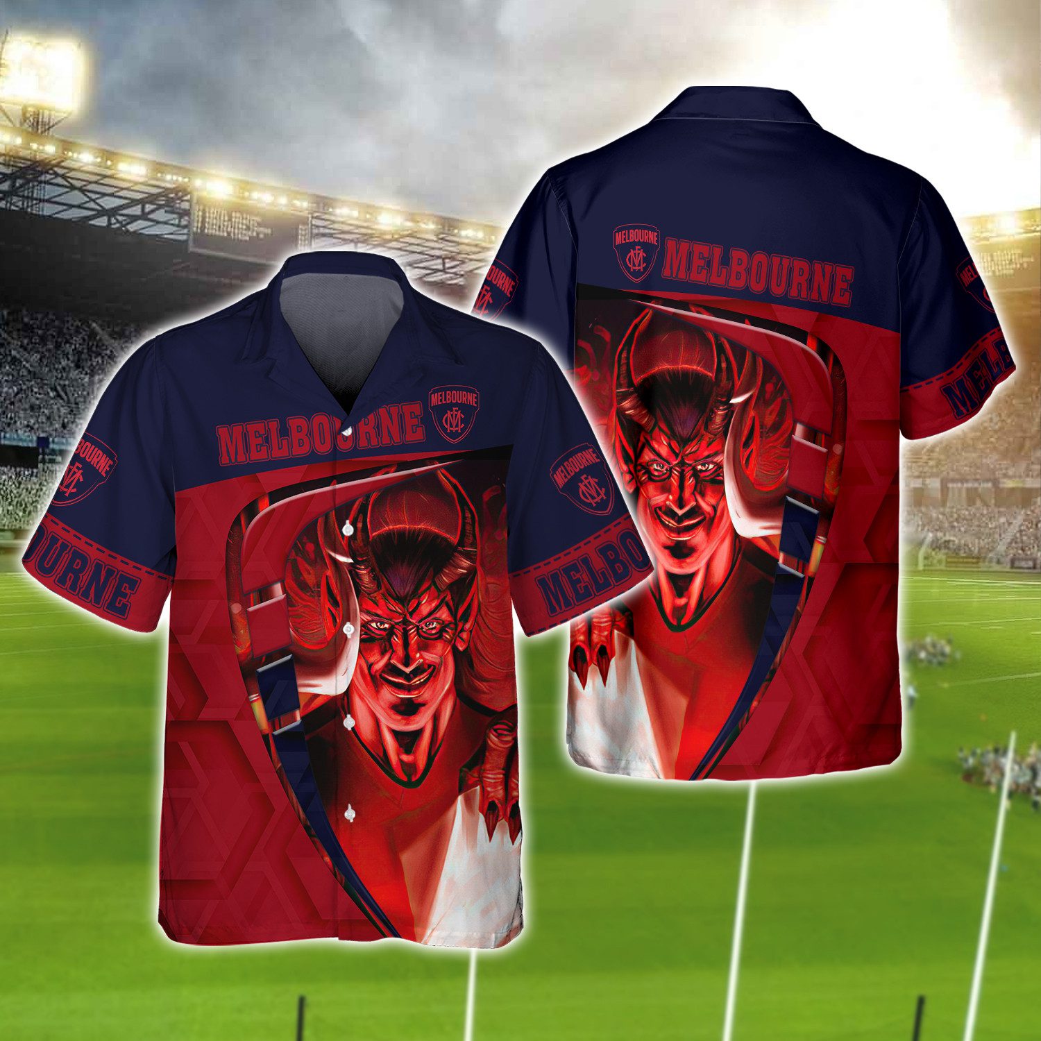 Melbourne Demons | Demons Melbourne Football Club 3D Shirts Tad 01 Melbourne Demons | Demons Melbourne Football Club 3D Shirts Tad 01