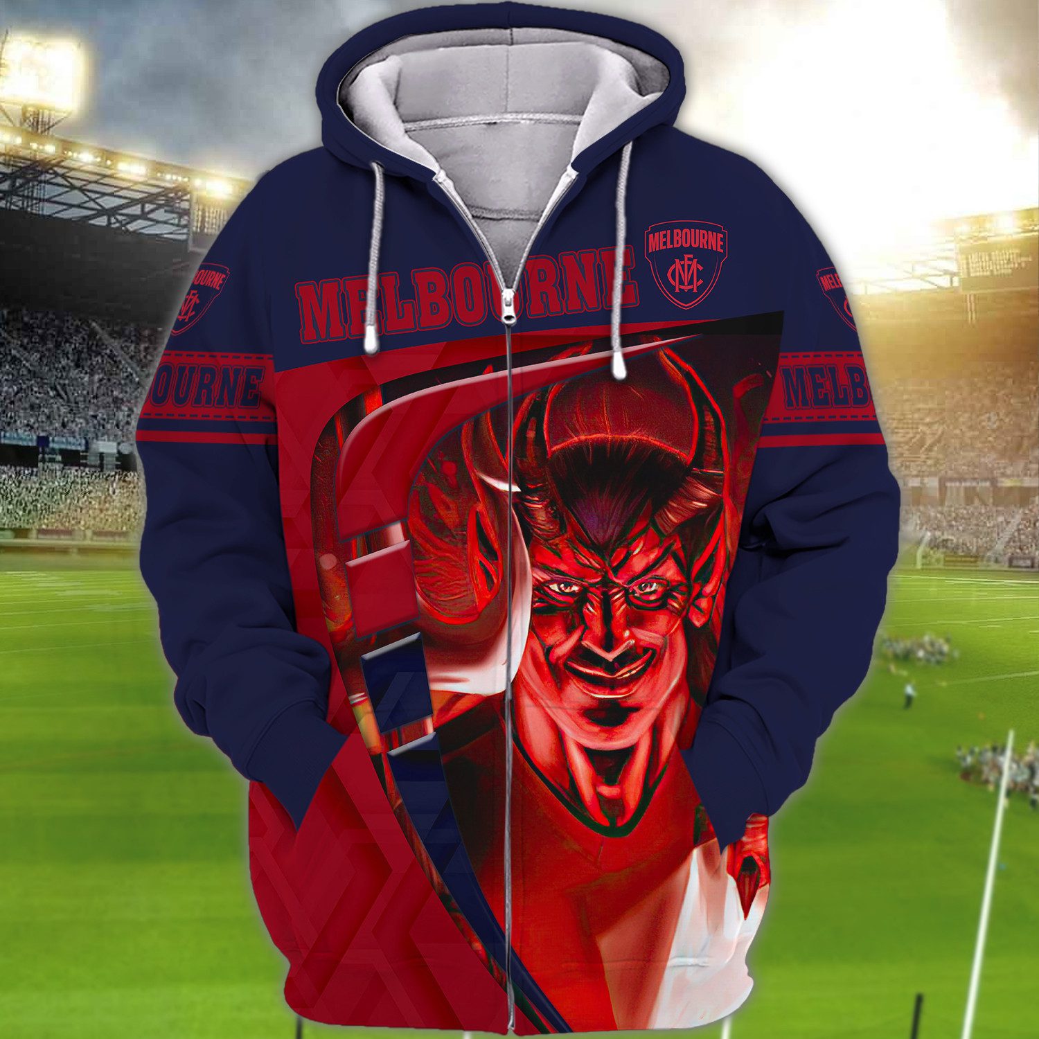 Melbourne Demons | Demons Melbourne Football Club 3D Shirts Tad 01 Melbourne Demons | Demons Melbourne Football Club 3D Shirts Tad 01