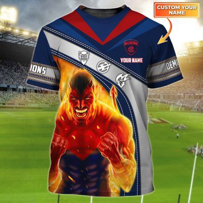 Melbourne Demons | Demons Personalized Name 3D Tshirt Tad 01