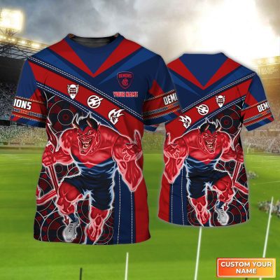 Melbourne Demons | Demons Personalized Name 3D Tshirt Tad 02