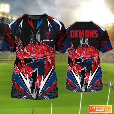 Melbourne Demons | Demons Personalized Name 3D Tshirt Tad 03