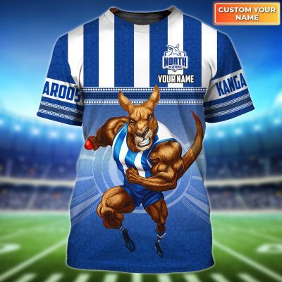 Melbourne Demons | Kangaroos North Melbourne Personalized Name 3D Tshirt