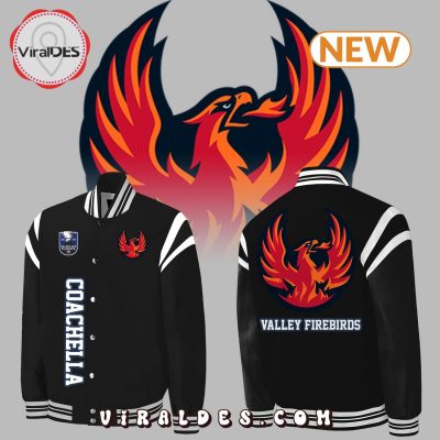Men's Coachella Valley Firebirds Black Baseball Jacket