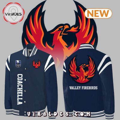 Men's Coachella Valley Firebirds Navy Baseball Jacket