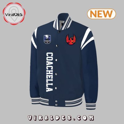 Men's Coachella Valley Firebirds Navy Baseball Jacket