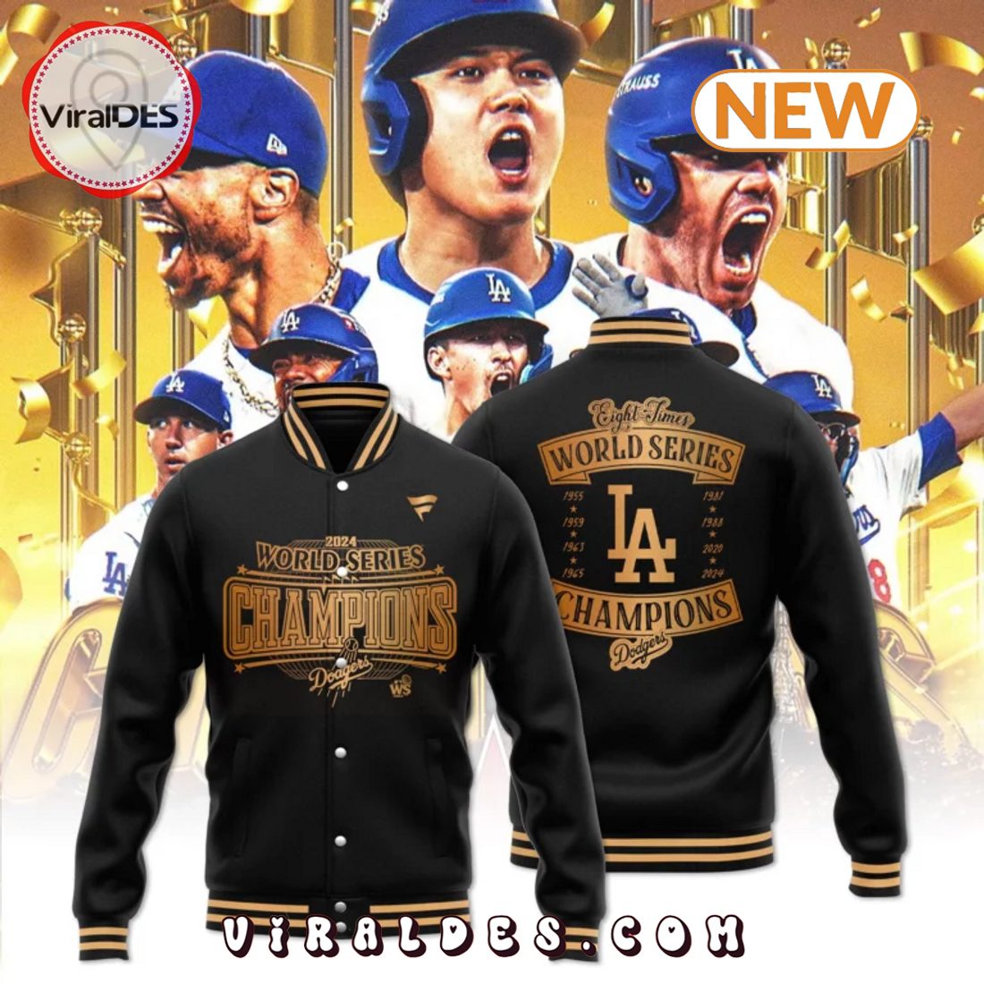 Men's Los Angeles Dodgers Champions Baseball Jacket Men's Los Angeles Dodgers Champions Baseball Jacket