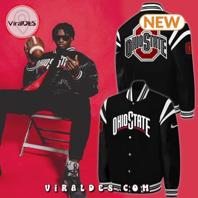 Men's Ohio State Buckeyes Black Baseball Jacket