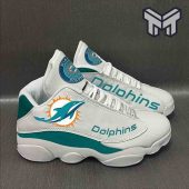 Miami Dolphins Air Jordan 13nfl Big Logo Fans Sport White Black J13 Shoes Type01.jpg - demo10