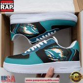 Miami Dolphins Limited Edition Air Force 1 Running Sneakers Shoes