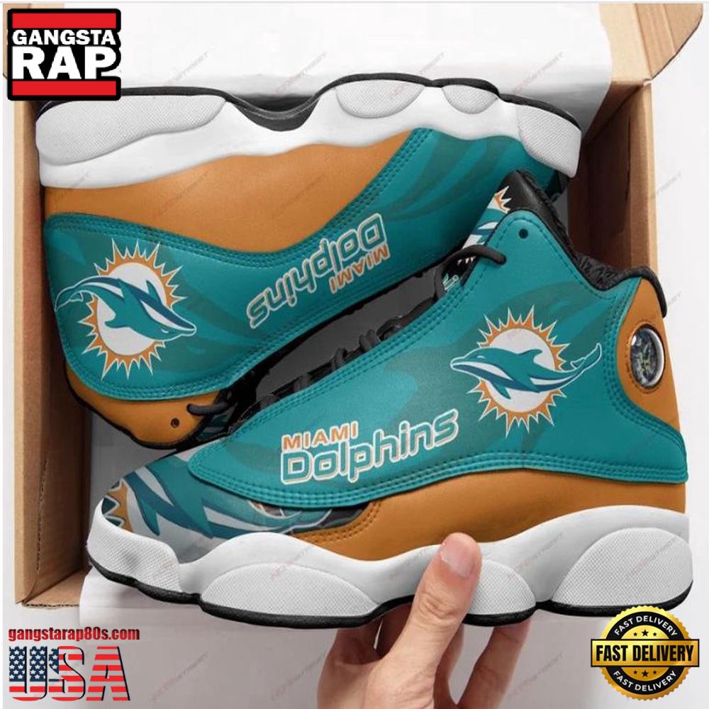 NFL Miami Dolphins Ver 4 Air Jordan 13 Sneaker NFL Miami Dolphins Ver 4 Air Jordan 13 Sneaker