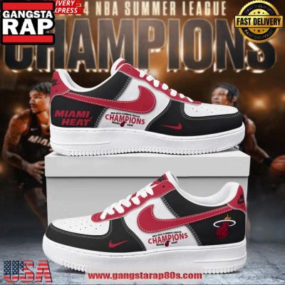 Miami Heat NBA Summer League Champions Air Force 1 Sneakers Shoes