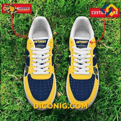 Milwaukee Brewers Custom Shoes MLB Air Force 1 DICONIG FASHION