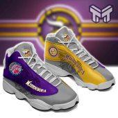Minnesota Vikings Air Jordan 13nfl Football Team Big Logo Sneaker Gift For Fans White Black J13 Shoes For Fans.jpg - demo10
