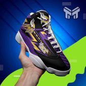 Minnesota Vikings Air Jordan 13nfl White Black J13 Shoes 1.jpg - demo10