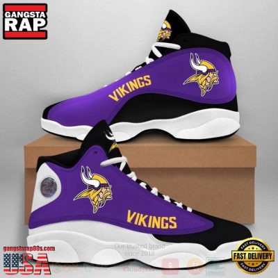 NFL Minnesota Vikings Air Jordan 13 Shoes 3