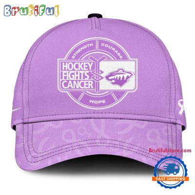 Minnesota Wild 2025 NHL Hockey Fights Cancer Limited Edition Cap