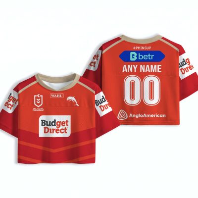 Penrith Panthers NRL AOP Mesh Football Crop Top 2026 Jersey  Personalized name and number