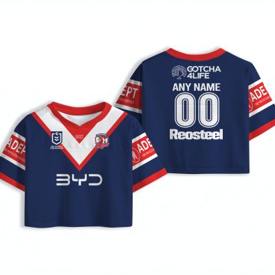 Penrith Panthers NRL AOP Mesh Football Crop Top 2026 Jersey  Personalized name and number