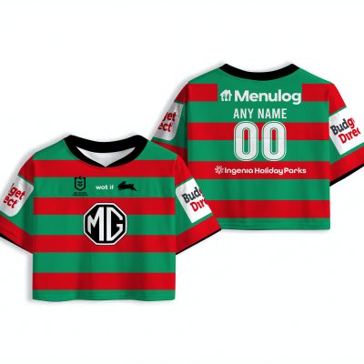 Penrith Panthers NRL AOP Mesh Football Crop Top 2026 Jersey  Personalized name and number