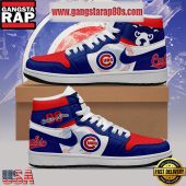 MLB Chicago Cubs Unique Design Custom Name Air Jordan 1 Shoes Running Sneakers