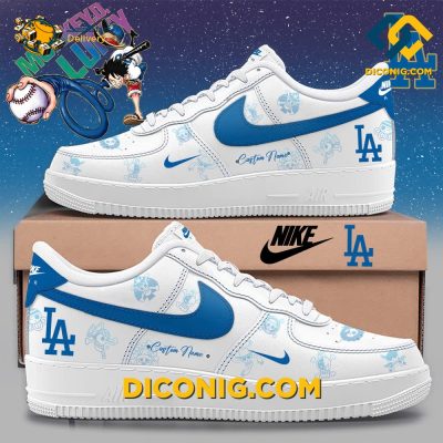 MLB Los Angeles Dodgers Custom Shoes One Piece Air Force 1 DICONIG FASHION