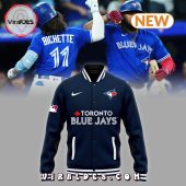 Mlb Special Toronto Blue Jays Team Navy Baseball Jacket Stand Easy Bro - demo10