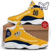 Nashville Predators Air Jordan 13nhl Retro White Black J13 Shoes Custom Shoes.jpg - demo10