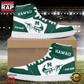 Ncaa Hawaii Rainbow Warriors Grunge Style Custom Air Jordan 1 Shoes8283.jpg - demo10