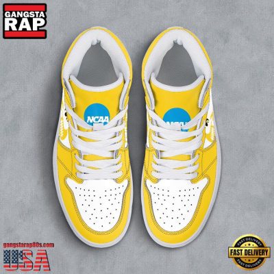 NCAA lowa State Cyclones Grunge Style Custom Name Air Jordan 1 Hightop Shoes