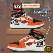 NCAA Oklahoma State Cowboys Custom Name Air Jordan 1 Shoes Running Sneakers