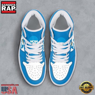 NCAA UCLA Bruins Grunge Style Custom Name Air Jordan 1 Hightop Shoes