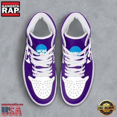 NCAA Washington Huskies Grunge Style Custom Name Air Jordan 1 Hightop Shoes