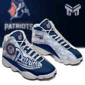 New England Patriots Air Jordan 13nfl Big Logo Football Team White Black J13 Shoes Type05.jpg - demo10