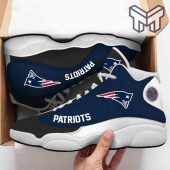New England Patriots Air Jordan 13nfl Big Logo Football Team White Black J13 Shoes Type07 1.jpg - demo10
