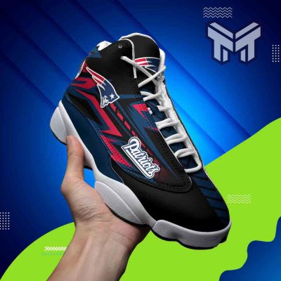 New England Patriots Air Jordan 13,Nfl White Black J13 Shoes