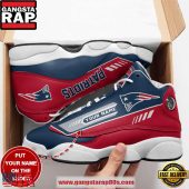 New England Patriots Custom Name Air Jordan 13 Sneakers Shoes