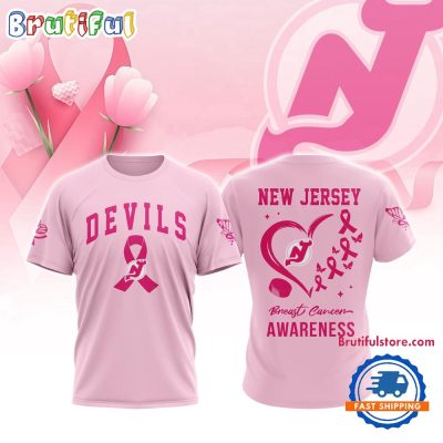 New Jersey Devils 2025 NHL Pink Breast Cancer Awareness All Over Print Shirt