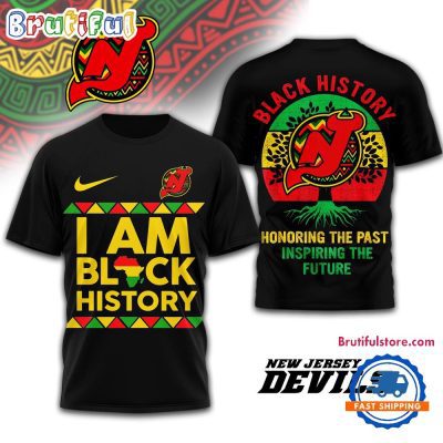 New Jersey Devils 2026 NHL Black History Limited Edition 3D Shirt